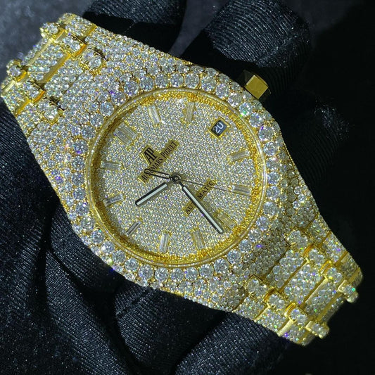 Audemars Piguet Royal Oak VVS Moissanite Diamond Iced Out Watch