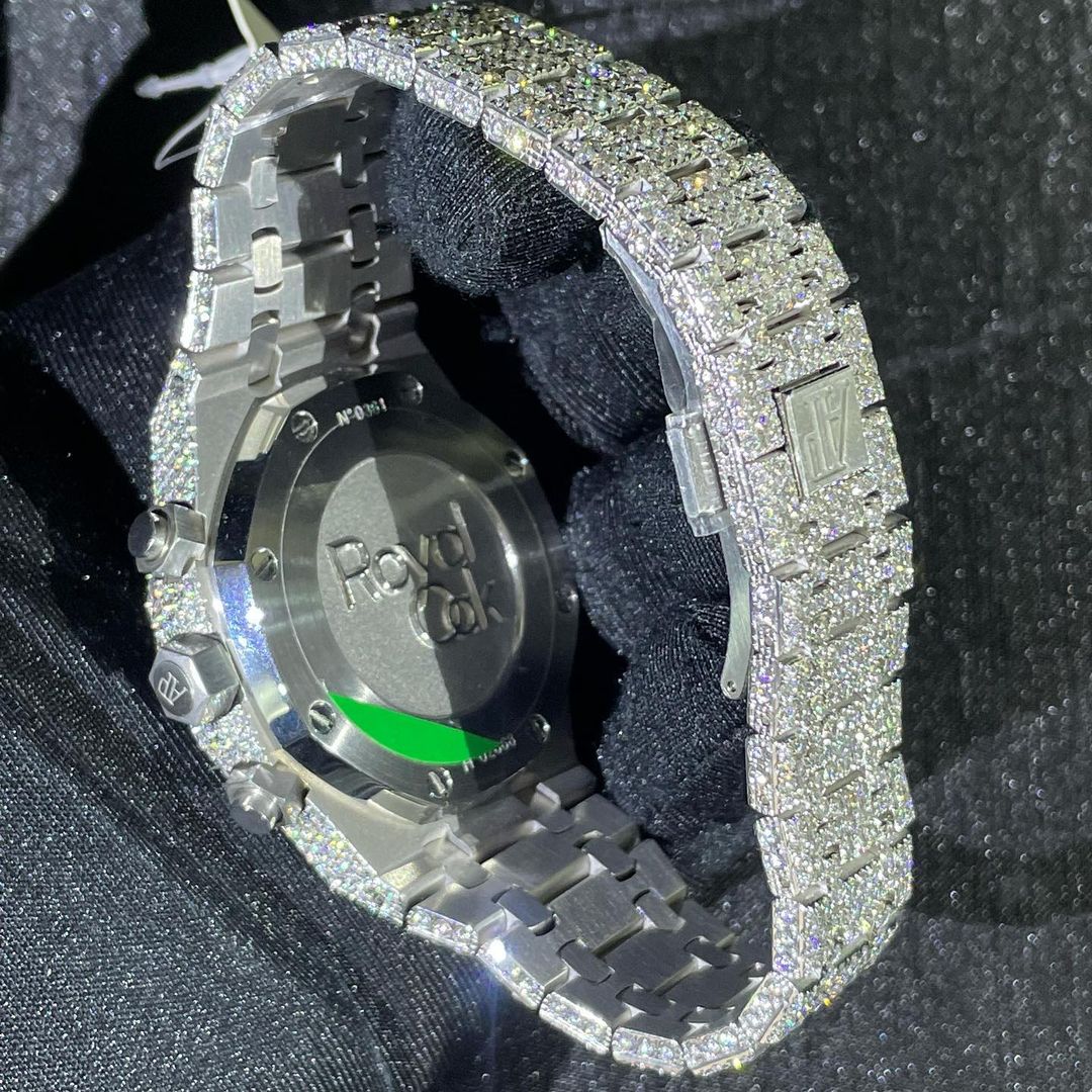 Audemars Piguet Royal Oak Offshore VVS Moissanite Diamond Iced Out Watch