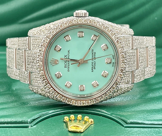 Rolex Datejust VVS Moissanite Diamond Iced Out Watch