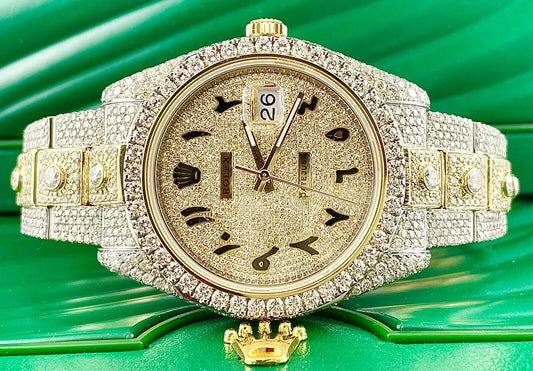 Rolex Datejust VVS Moissanite Diamond Iced Out Watch