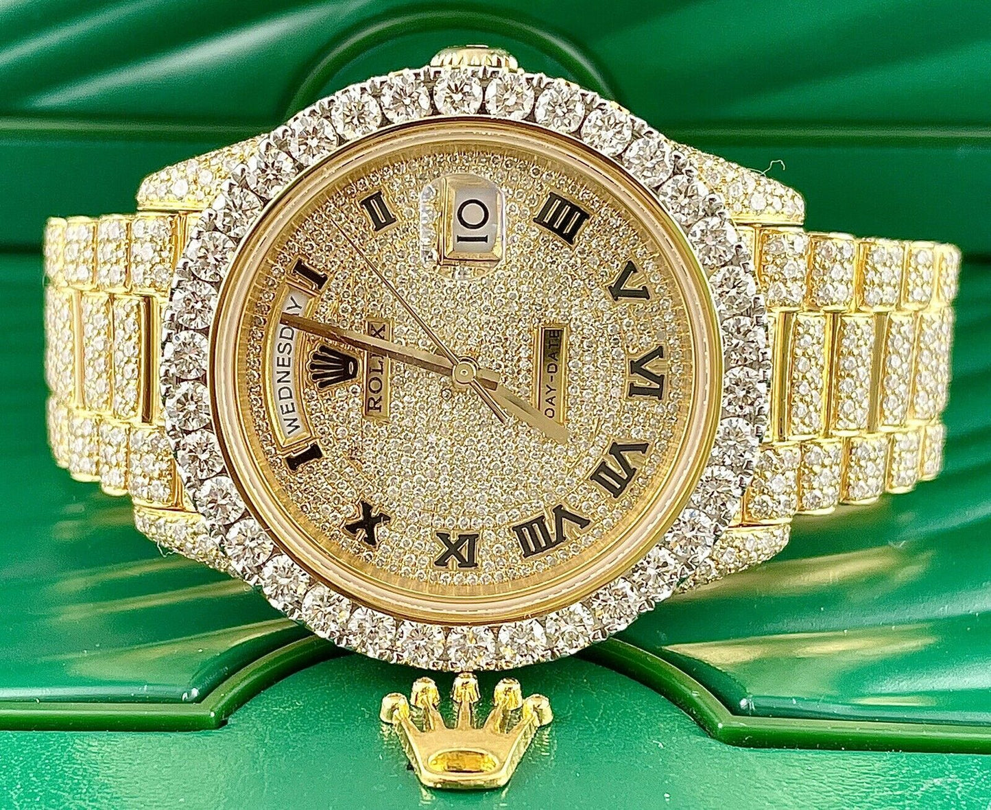 Rolex Daydate VVS Moissanite Diamond Iced Out Watch