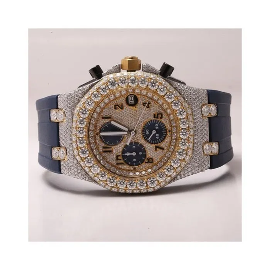 Audemars Piguet Royal Oak Offshore VVS Moissanite Diamond Iced Out Watch