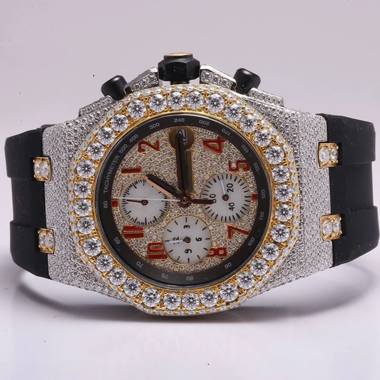 Audemars Piguet Royal Oak Offshore VVS Moissanite Diamond Iced Out Watch