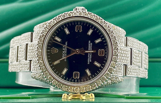 Rolex Datejust VVS Moissanite Diamond Iced Out Watch