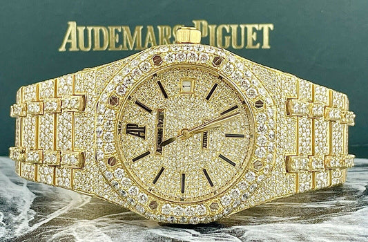 Audemars Piguet Royal Oak 36mm VVS Moissanite Diamond Iced Out Watch