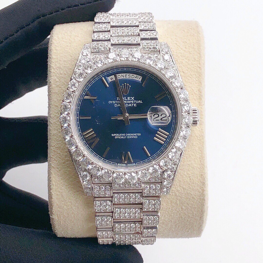 Rolex Daydate VVS Moissanite Diamond Iced Out Watch