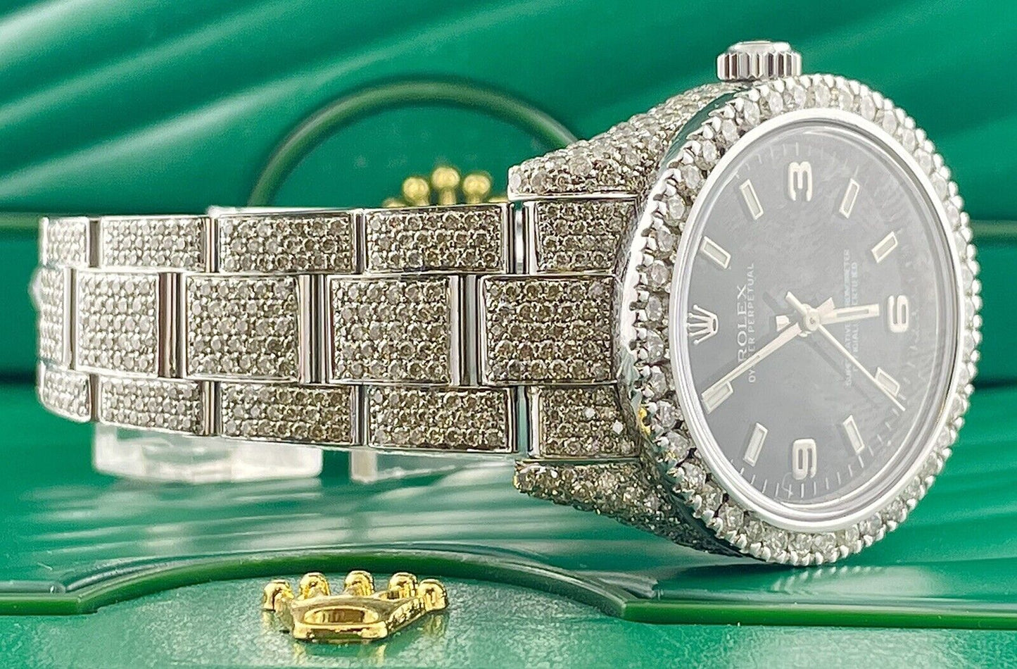 Rolex Datejust VVS Moissanite Diamond Iced Out Watch