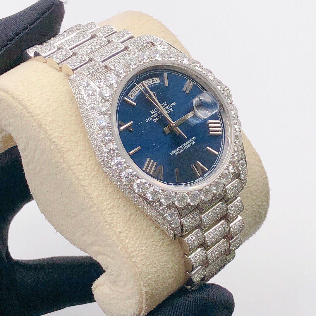 Rolex Daydate VVS Moissanite Diamond Iced Out Watch