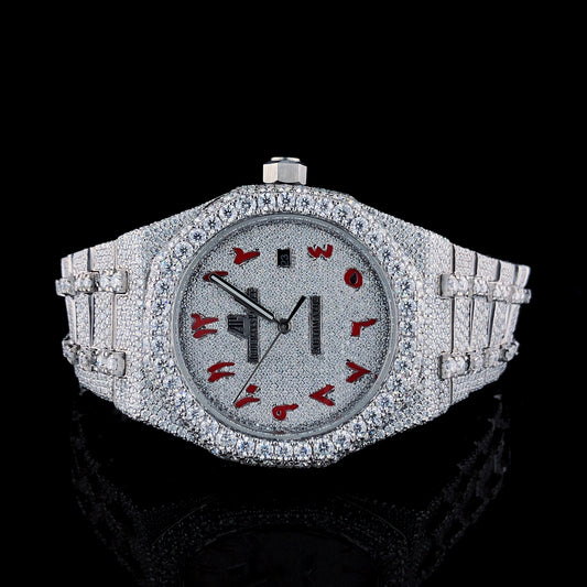 Audemars Piguet Royal Oak VVS Moissanite Diamond Iced Out Watch