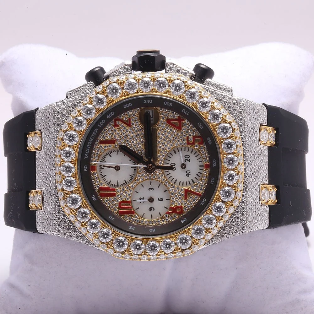 Audemars Piguet Royal Oak Offshore VVS Moissanite Diamond Iced Out Watch