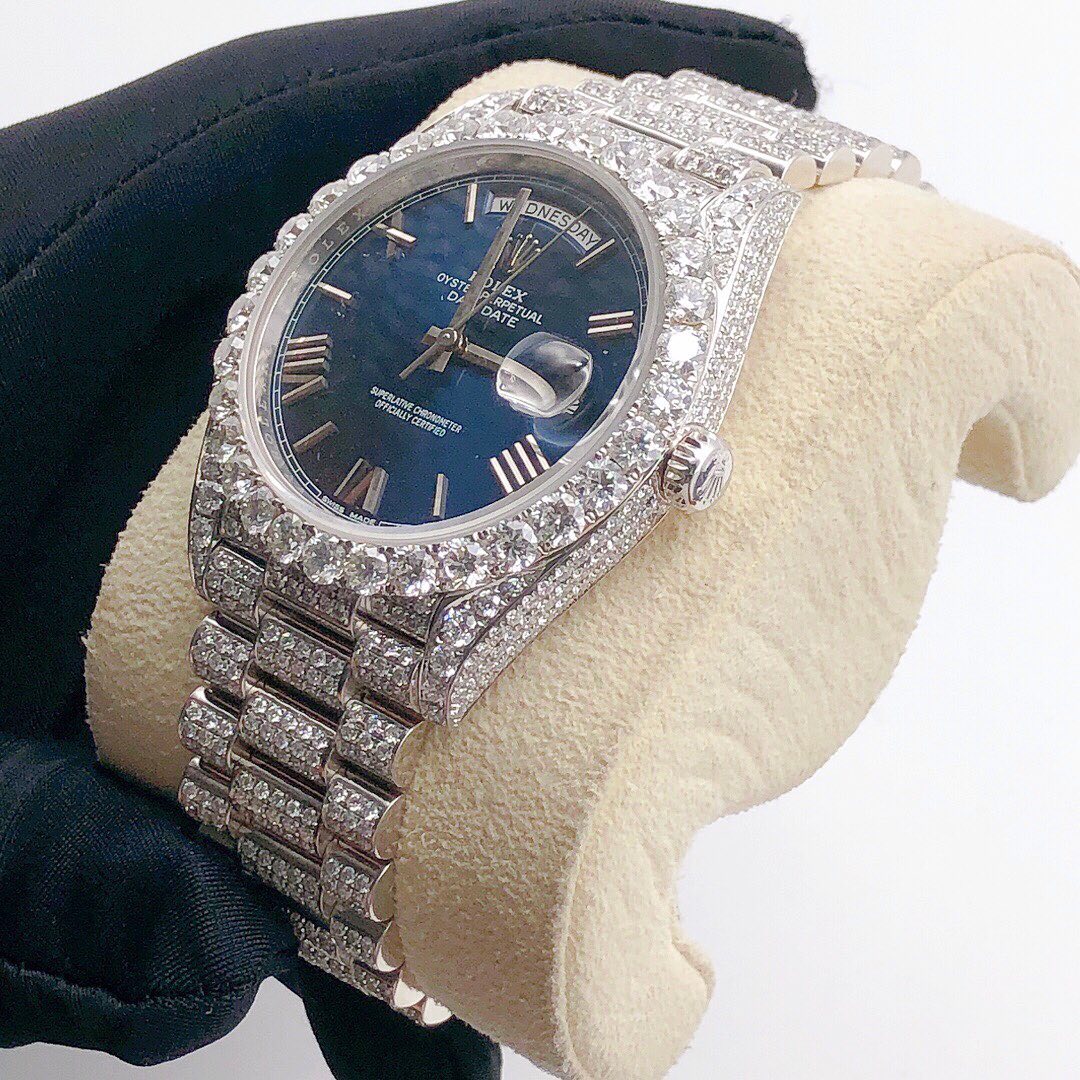 Rolex Daydate VVS Moissanite Diamond Iced Out Watch