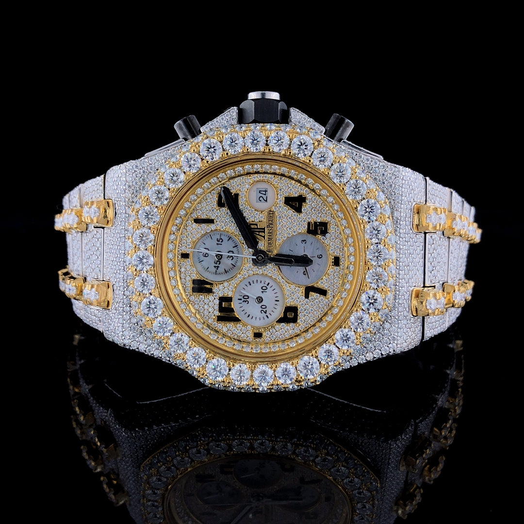 Audemars Piguet Royal Oak Offshore VVS Moissanite Diamond Iced Out Watch