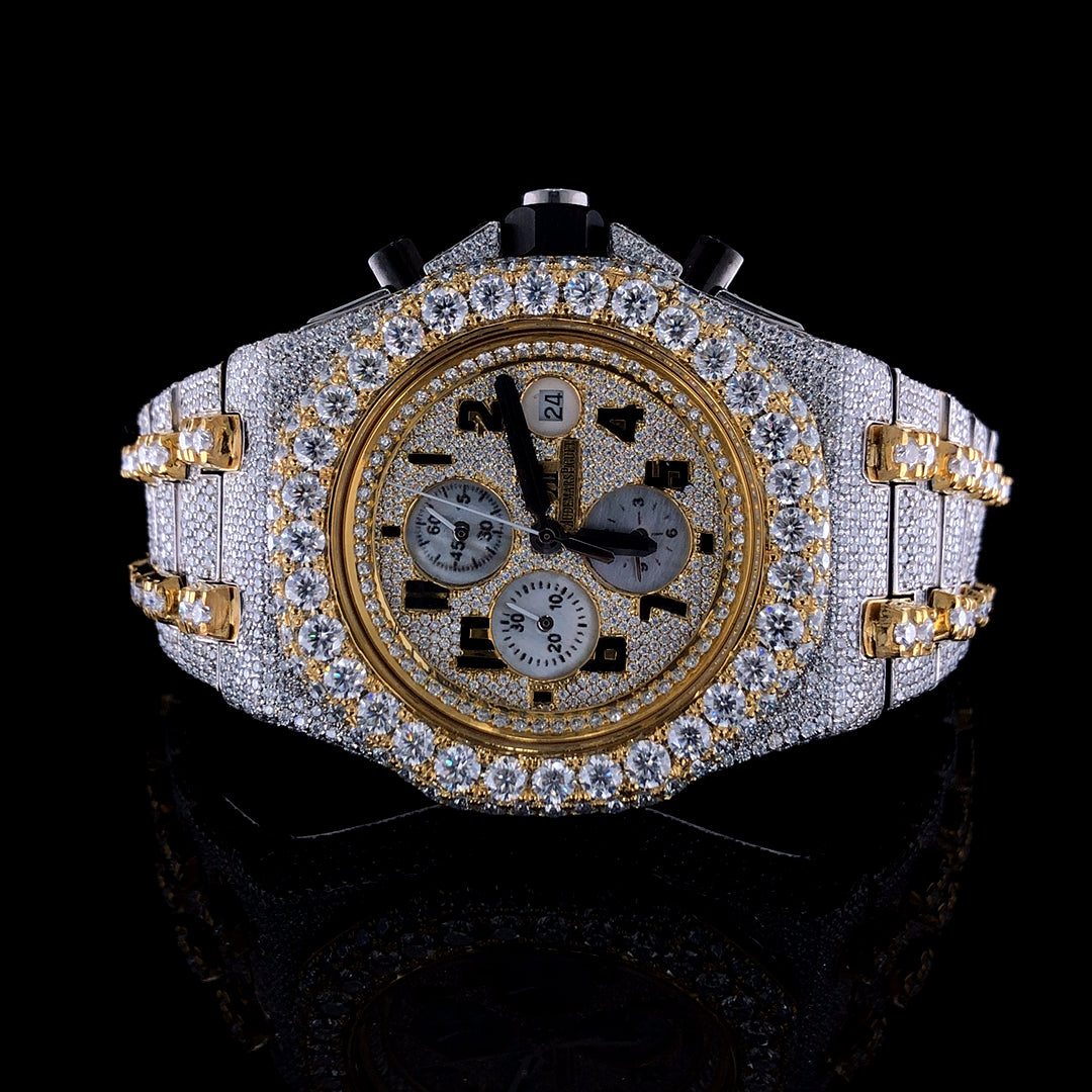 Audemars Piguet Royal Oak Offshore VVS Moissanite Diamond Iced Out Watch