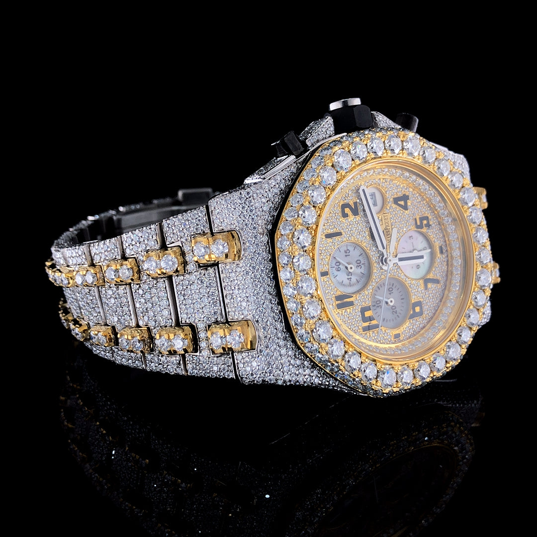 Audemars Piguet Royal Oak Offshore VVS Moissanite Diamond Iced Out Watch