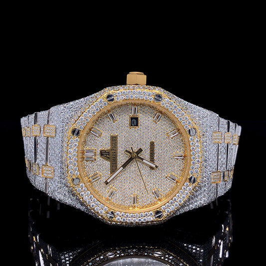 Audemars Piguet Royal Oak VVS Moissanite Diamond Iced Out Watch