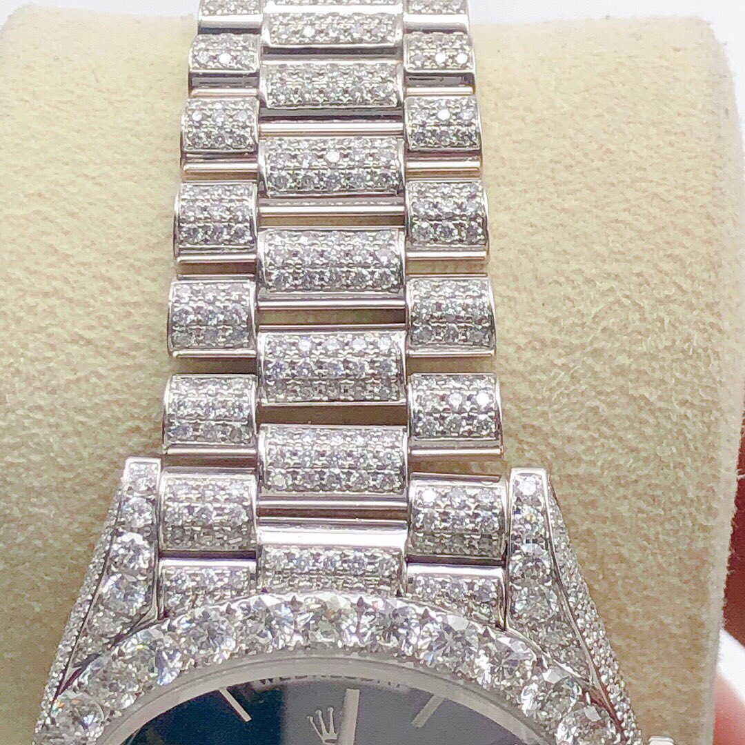 Rolex Daydate VVS Moissanite Diamond Iced Out Watch