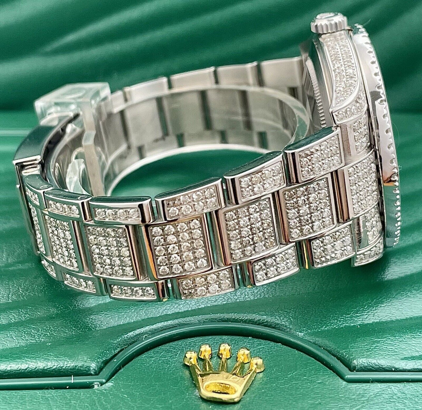 Rolex Datejust VVS Moissanite Diamond Iced Out Watch