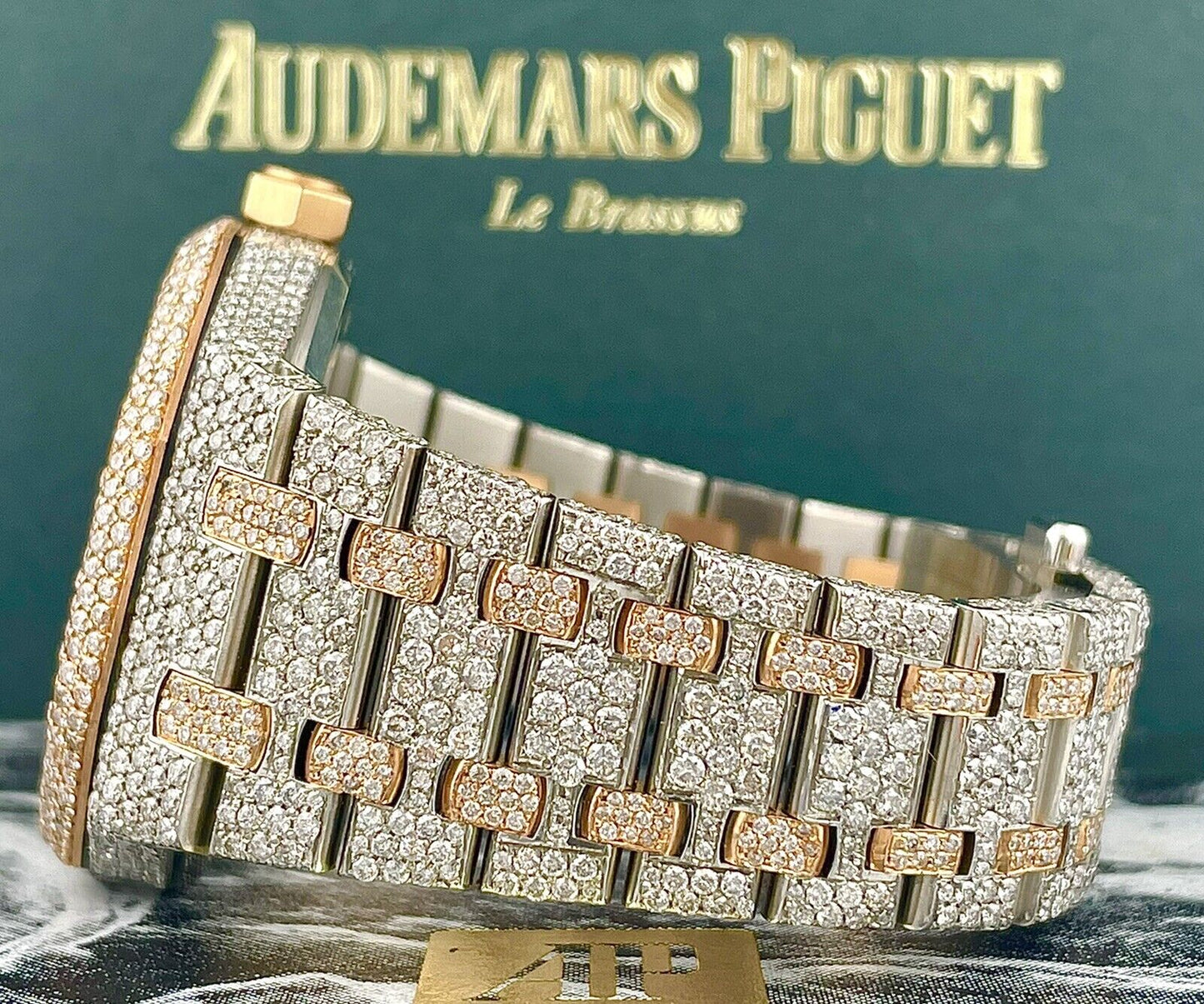 Audemars Piguet Royal Oak VVS Moissanite Diamond Iced Out Watch