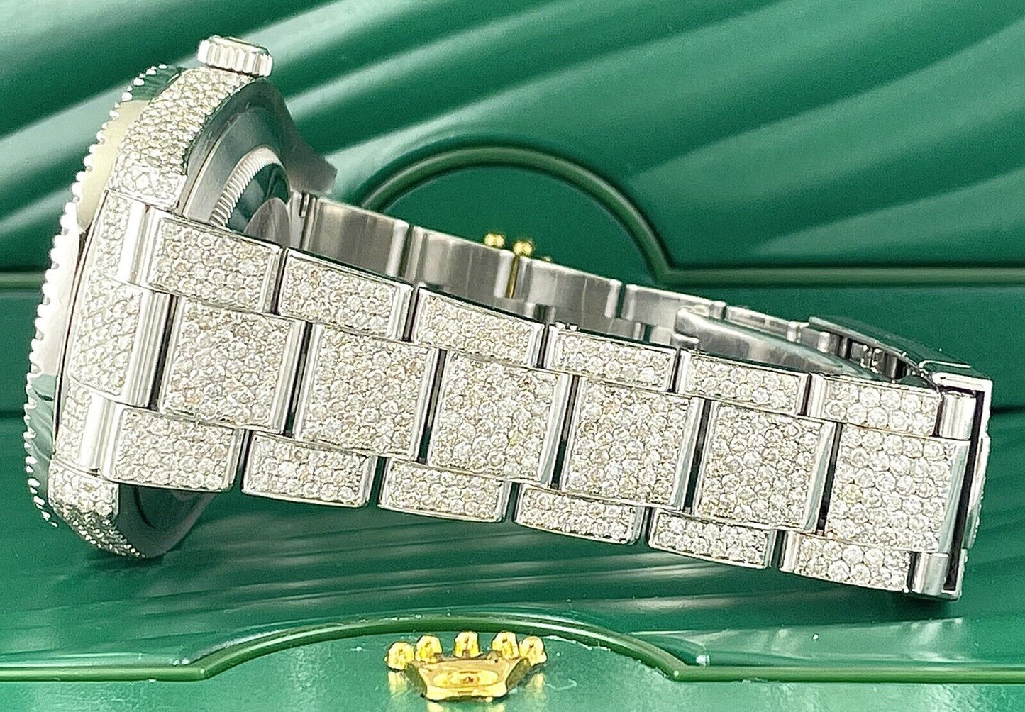 Rolex Datejust VVS Moissanite Diamond Iced Out Watch