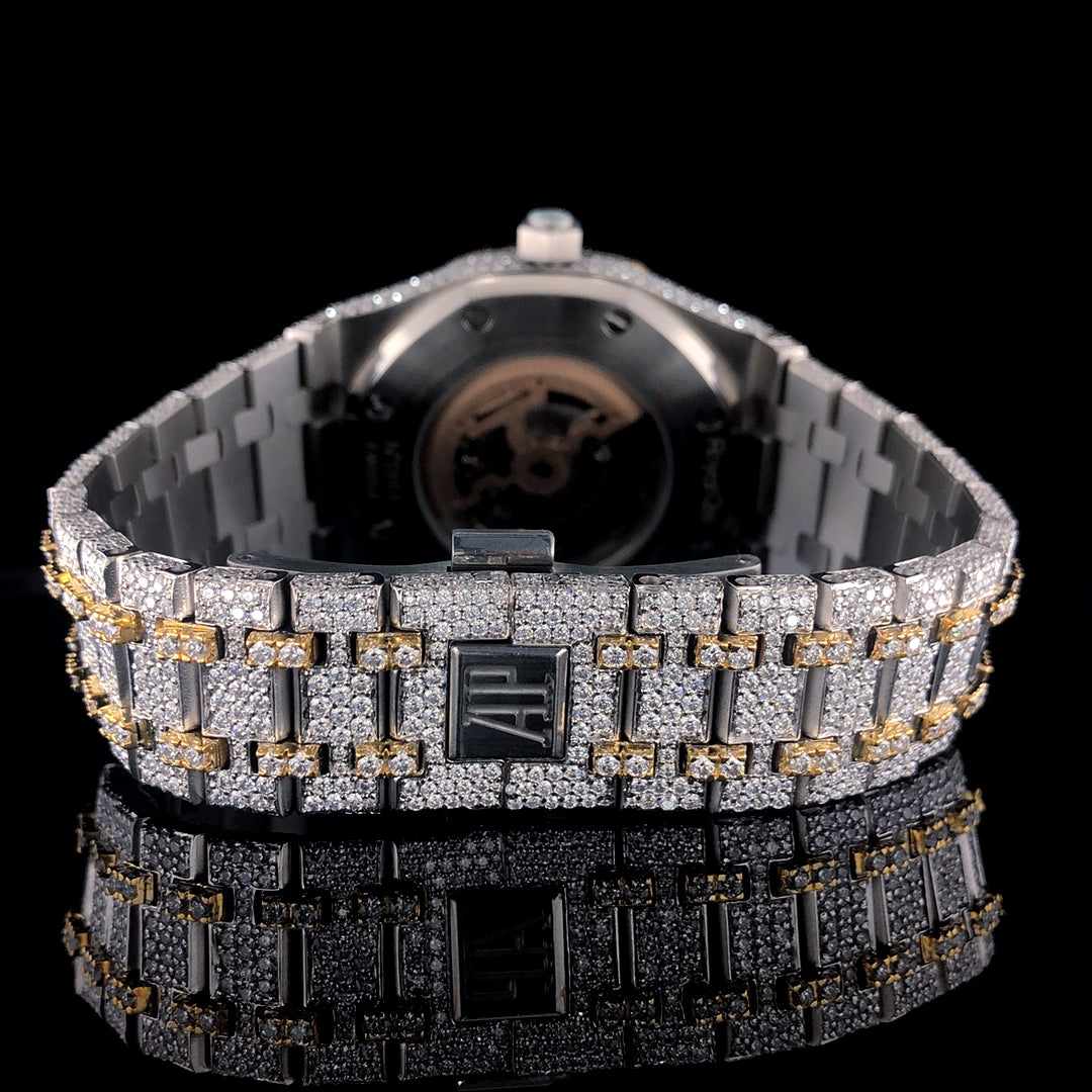 Audemars Piguet Royal Oak VVS Moissanite Diamond Iced Out Watch