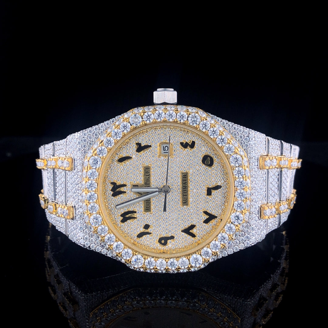 Audemars Piguet Royal Oak VVS Moissanite Diamond Iced Out Watch