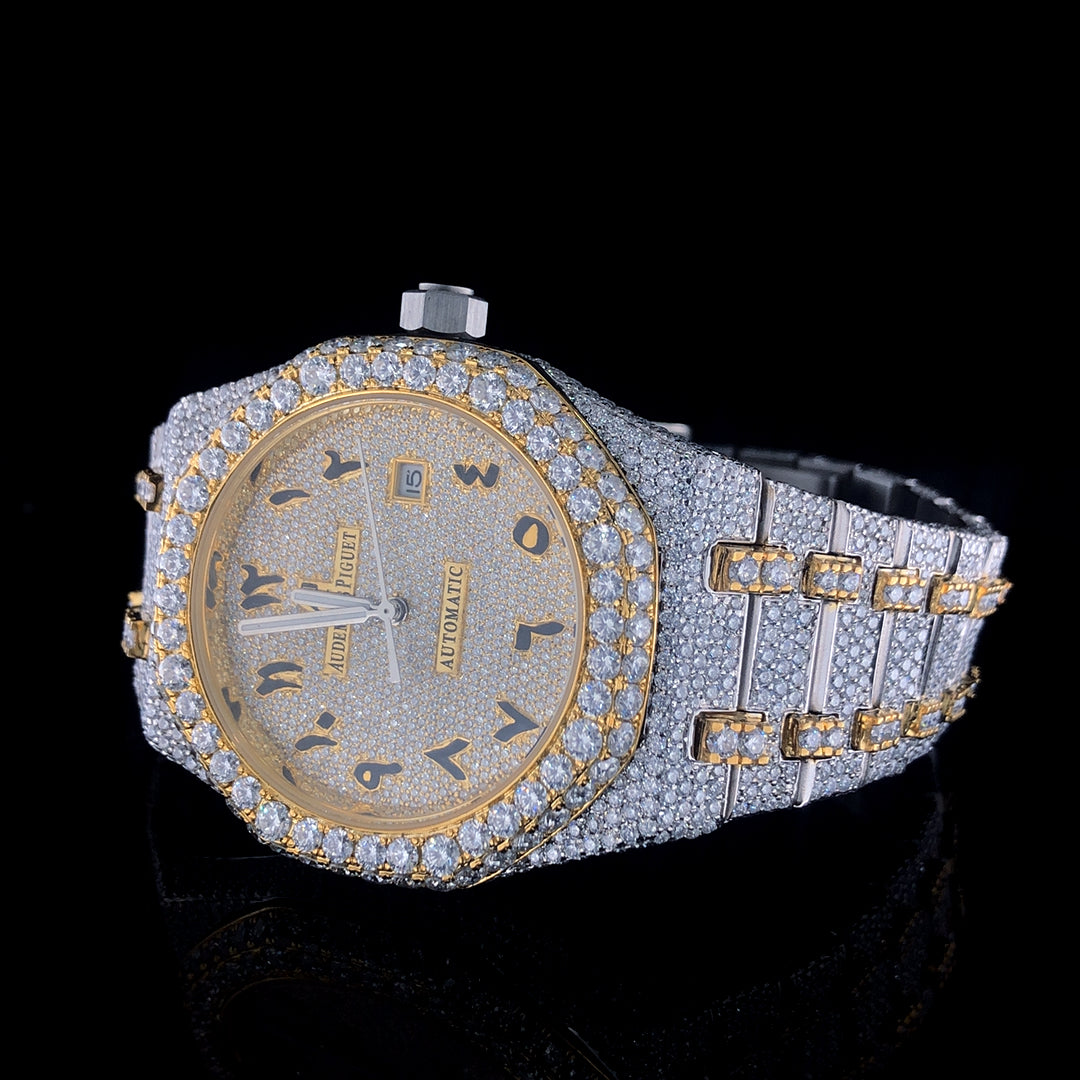 Audemars Piguet Royal Oak VVS Moissanite Diamond Iced Out Watch