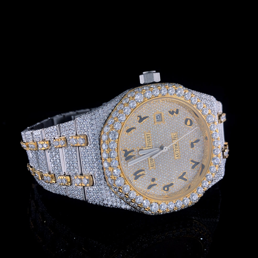 Audemars Piguet Royal Oak VVS Moissanite Diamond Iced Out Watch