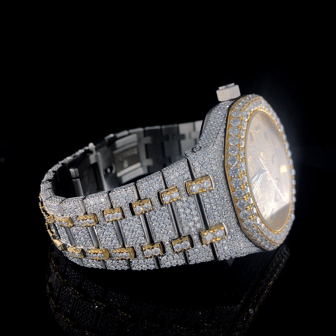 Audemars Piguet Royal Oak VVS Moissanite Diamond Iced Out Watch