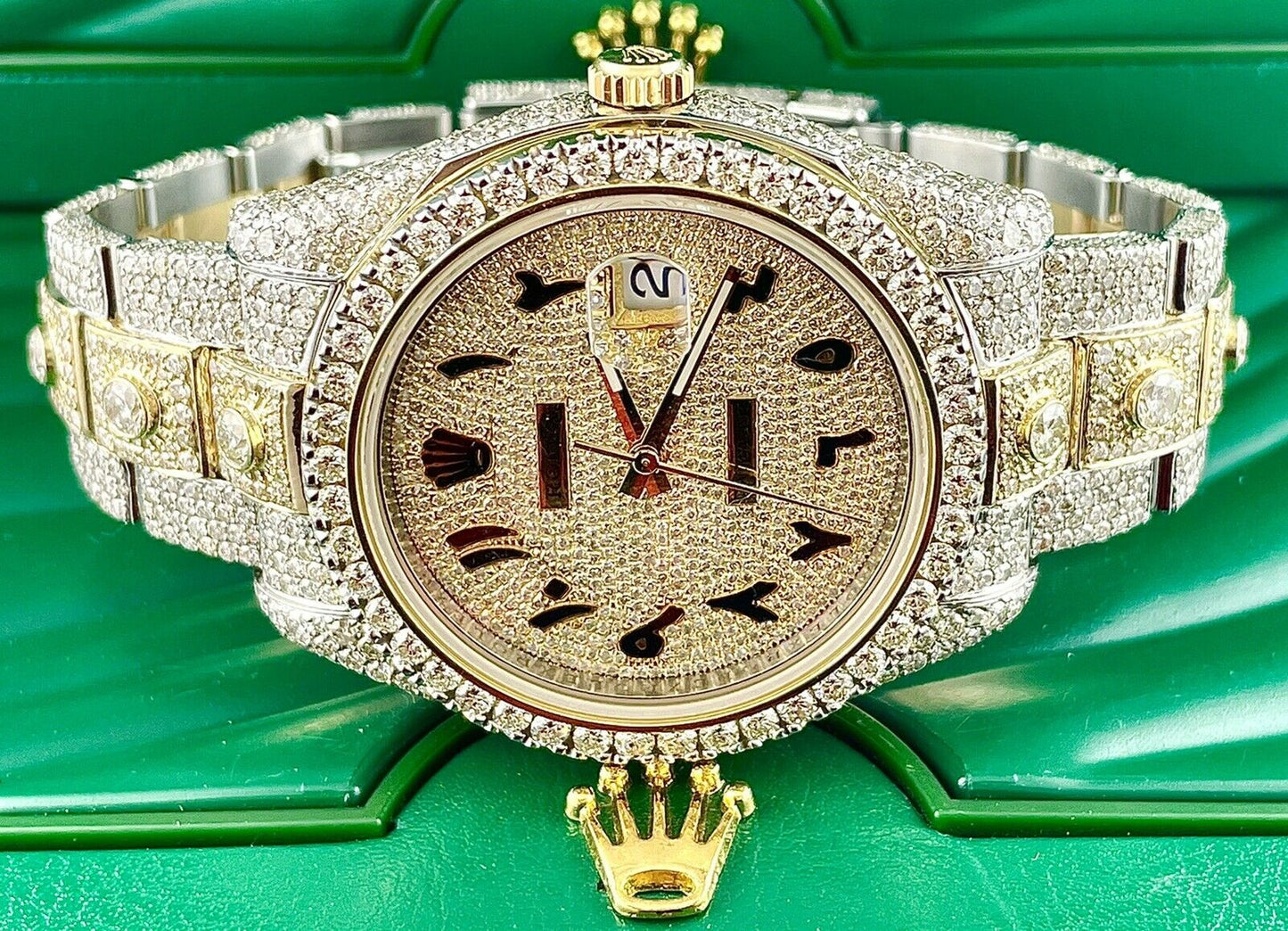 Rolex Datejust VVS Moissanite Diamond Iced Out Watch