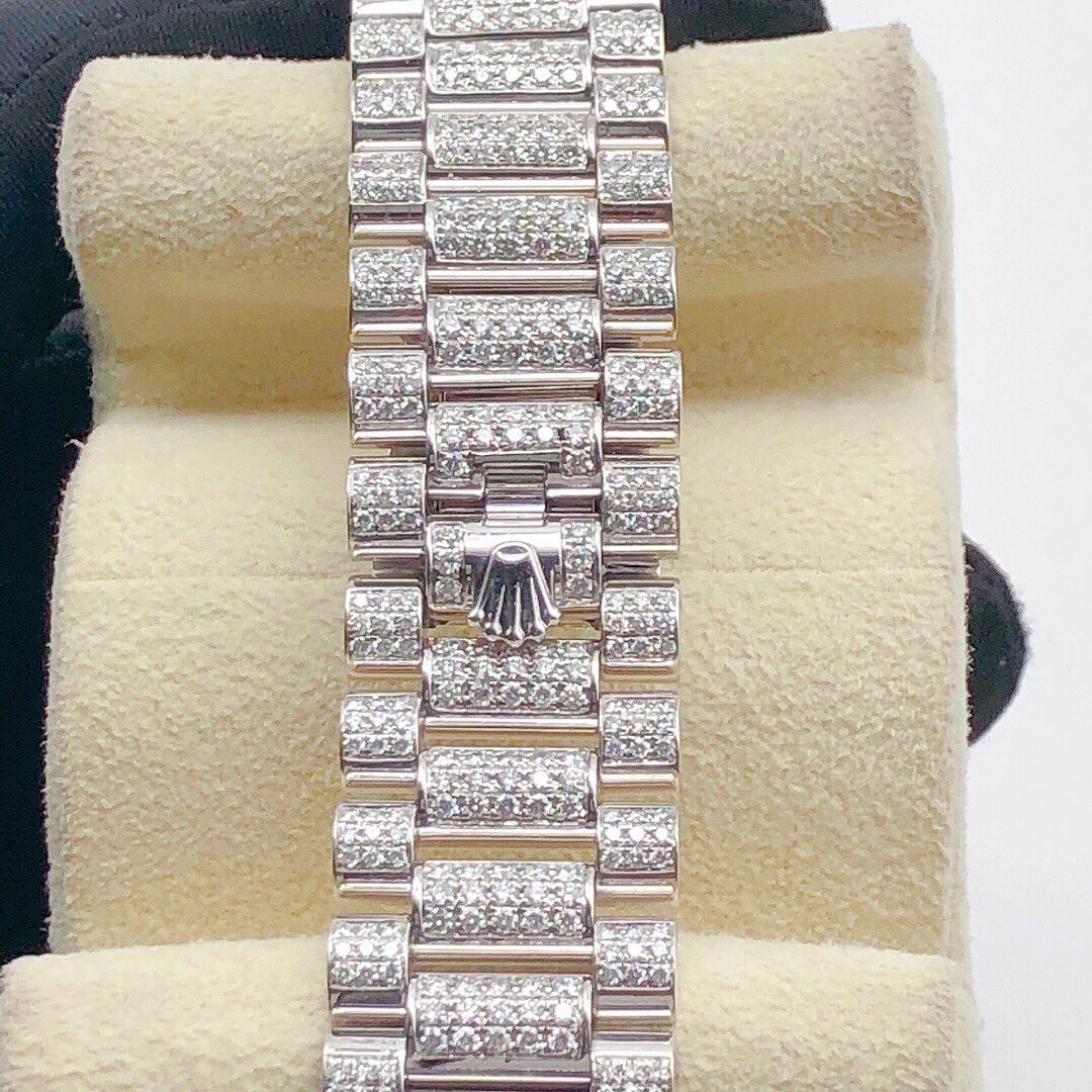 Rolex Daydate VVS Moissanite Diamond Iced Out Watch