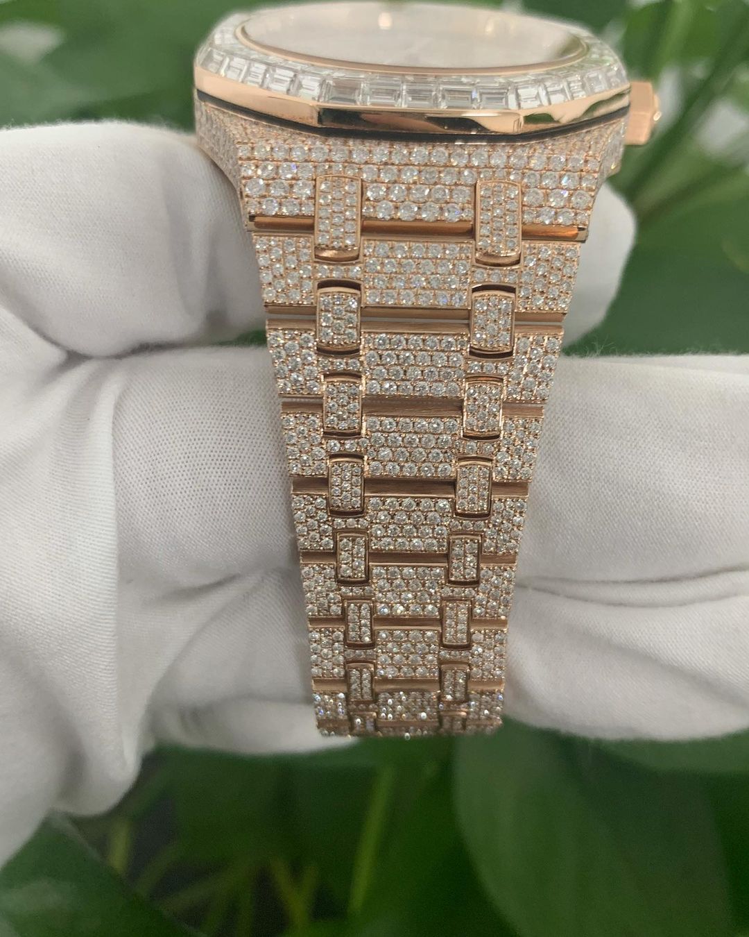 Audemars Piguet Royal Oak VVS Moissanite Diamond Iced Out Watch