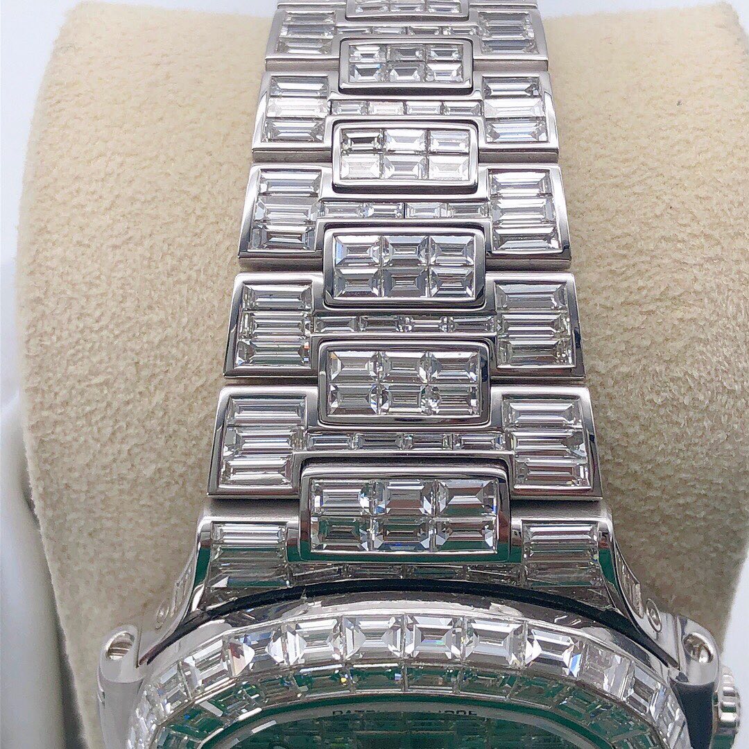 Patek Philippe Geneve VVS Moissanite Diamond Iced Out Watch