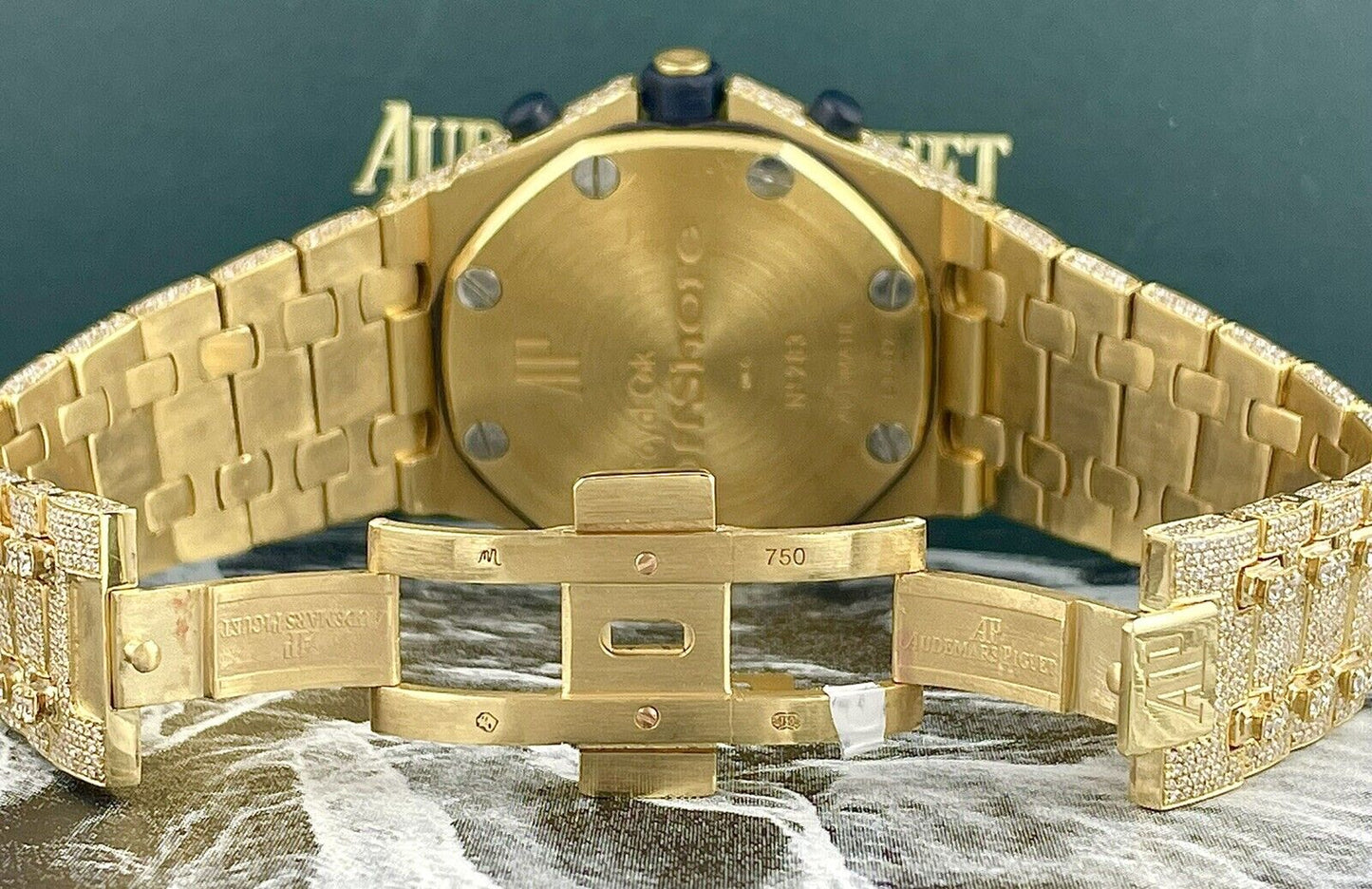 Audemars Piguet Royal Oak Offshore VVS Moissanite Diamond Iced Out Watch