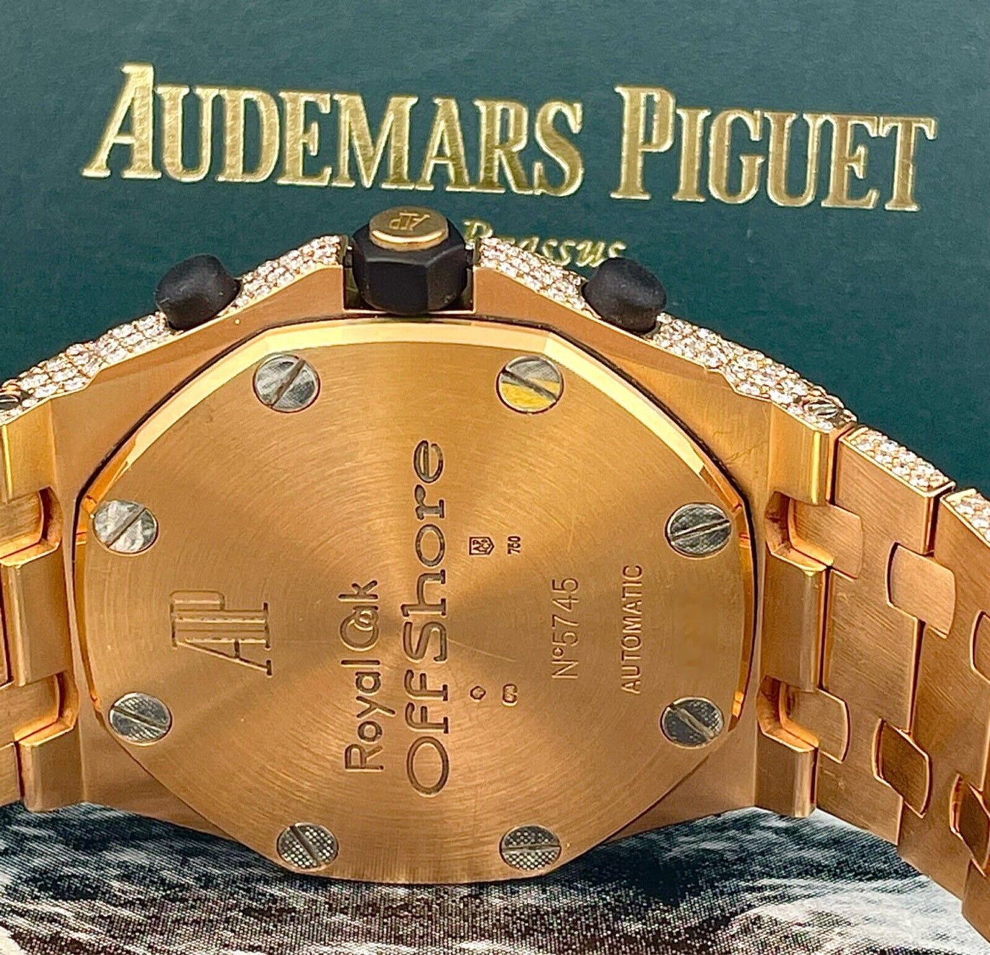 Audemars Piguet Royal Oak Offshore VVS Moissanite Diamond Iced Out Watch