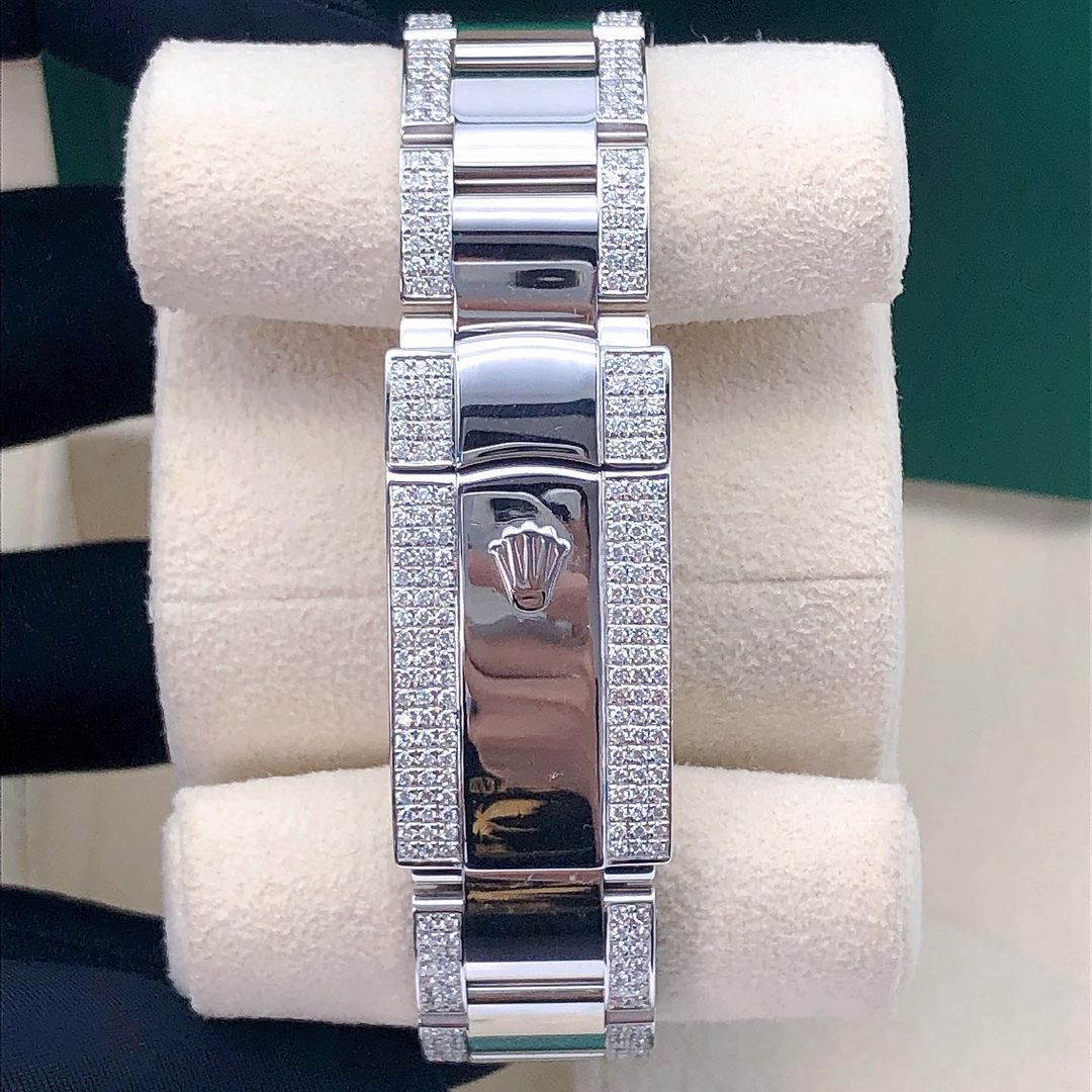 Rolex Datejust VVS Moissanite Diamond Iced Out Watch