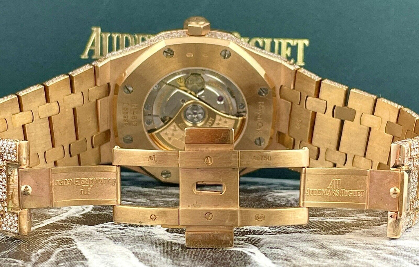 Audemars Piguet Royal Oak VVS Moissanite Diamond Iced Out Watch