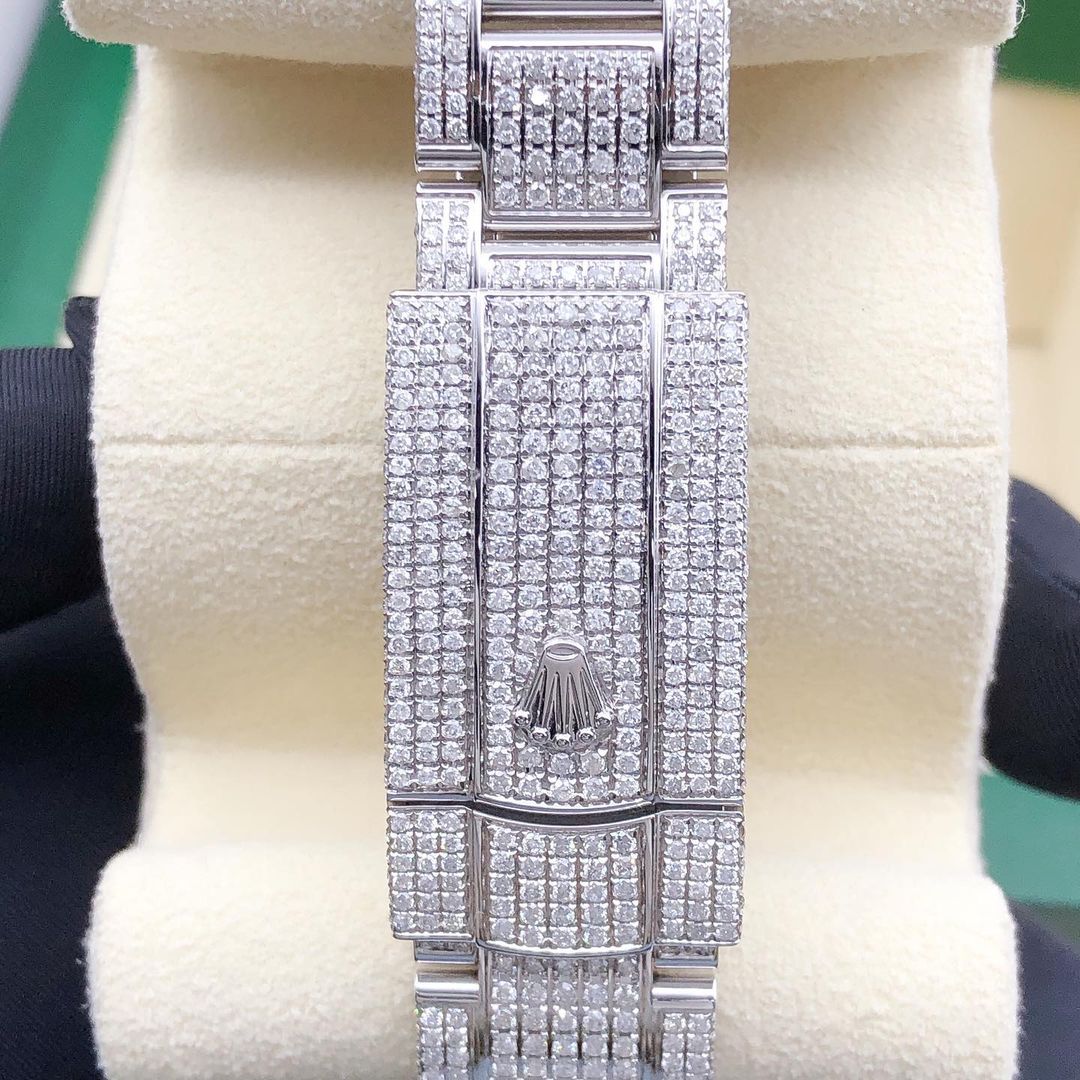 Rolex Datejust VVS Moissanite Diamond Iced Out Watch