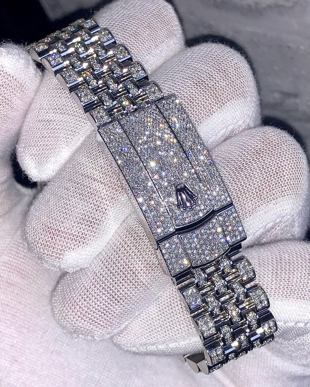 Rolex Datejust Jubilee VVS Moissanite Diamond Iced Out Watch