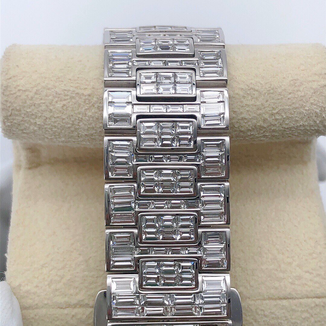 Patek Philippe Geneve VVS Moissanite Diamond Iced Out Watch