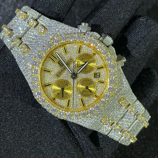 Audemars Piguet Royal Oak Offshore VVS Moissanite Diamond Iced Out Watch