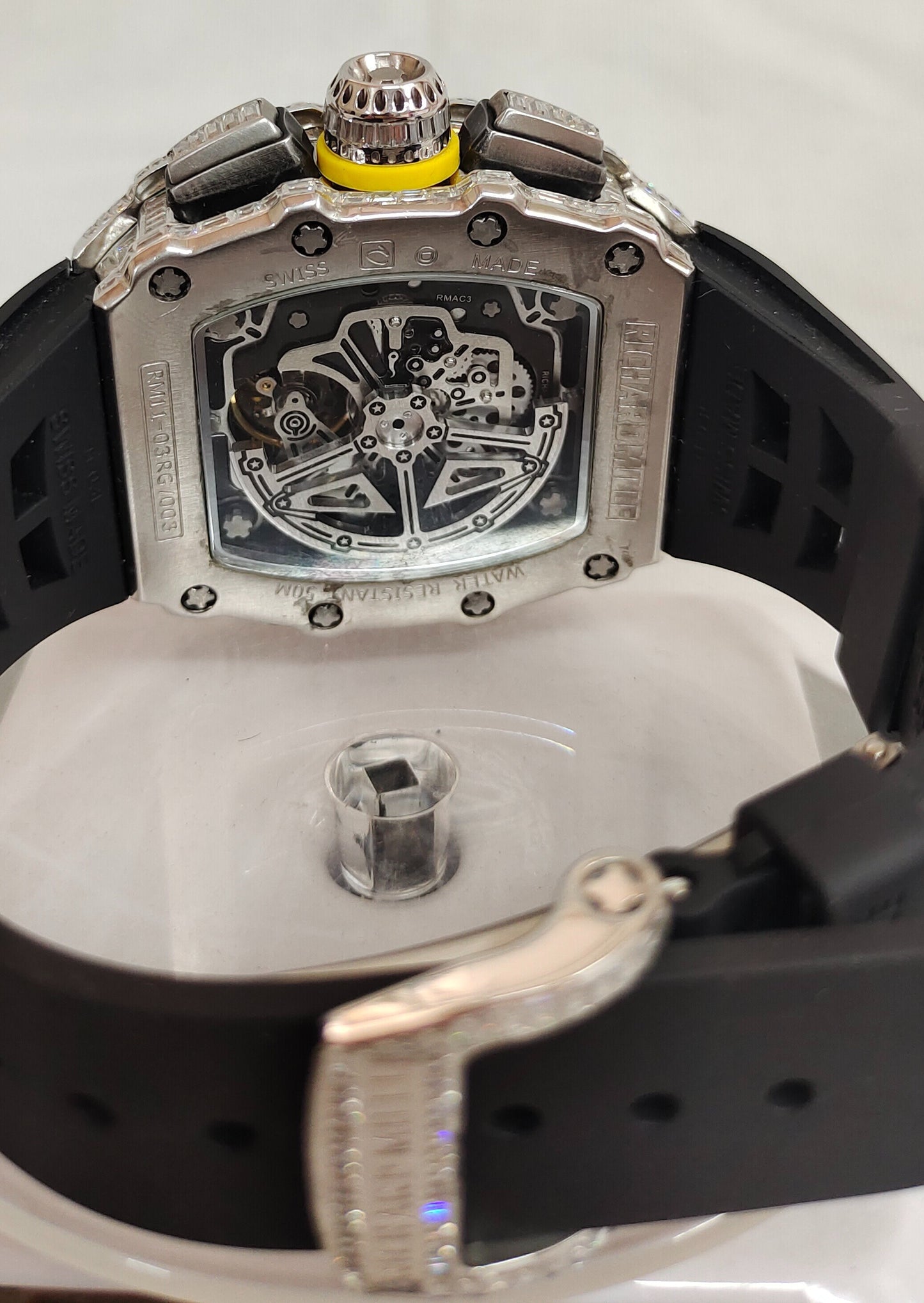 Richard Mille Baguette VVS Moissanite Diamond Iced Out Watch