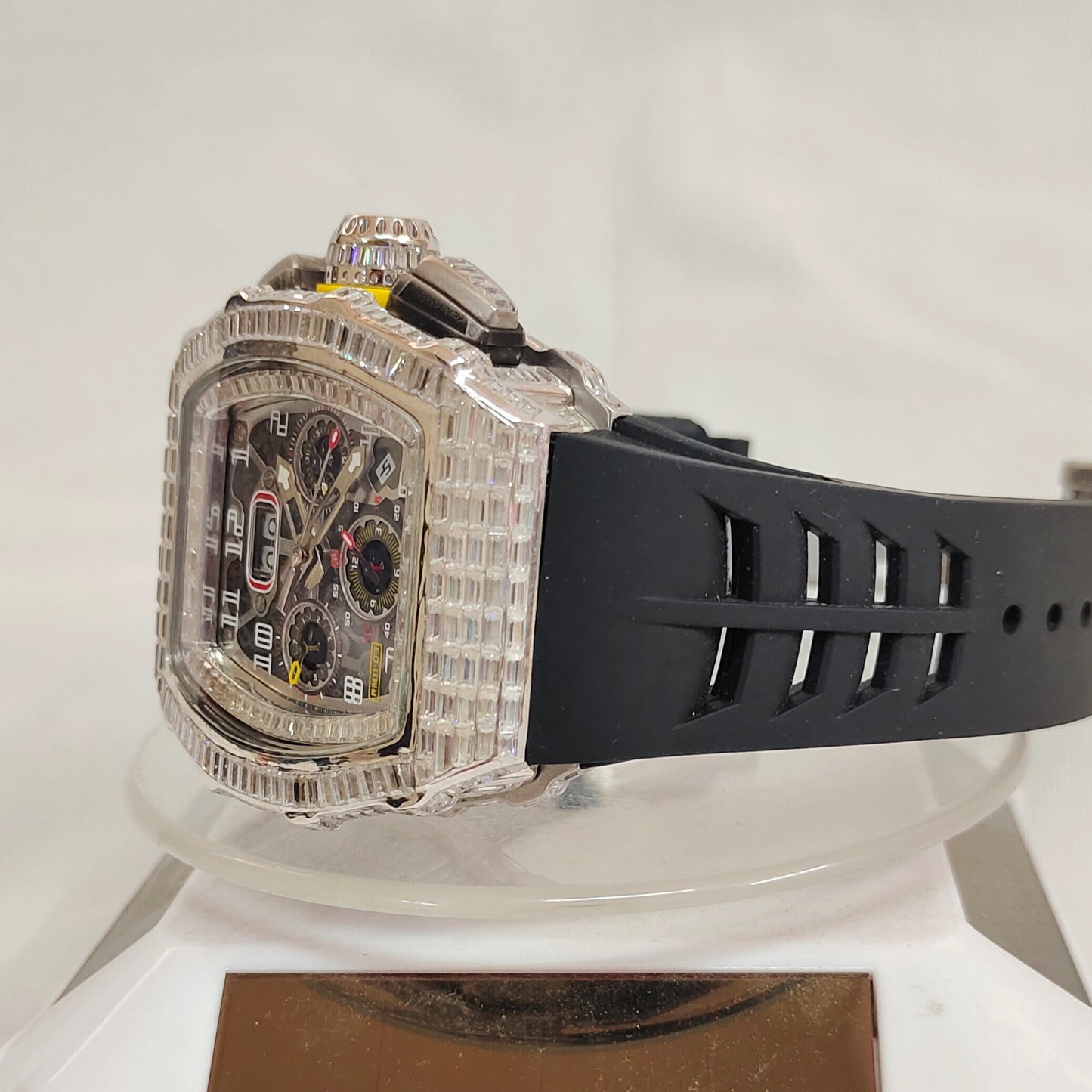 Richard Mille Baguette VVS Moissanite Diamond Iced Out Watch