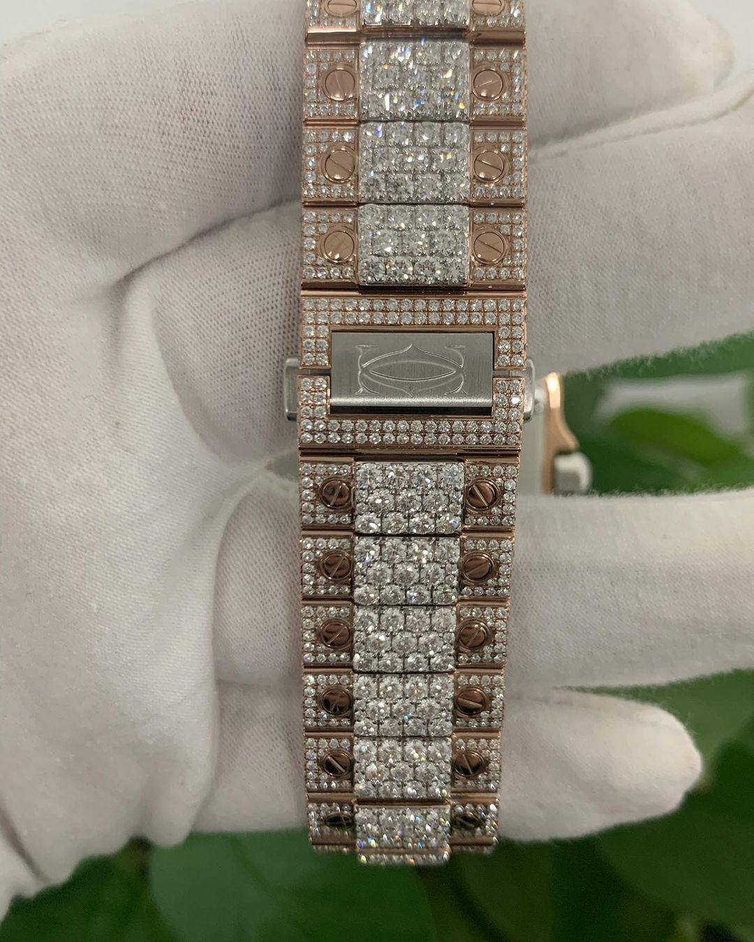 Cartier Santos VVS Moissanite Diamond Iced Out Watch