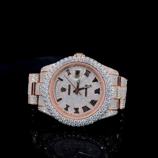 Rolex Daydate VVS Moissanite Diamond Iced Out Watch