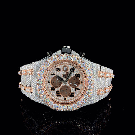 Audemars Piguet Royal Oak Offshore VVS Moissanite Diamond Iced Out Watch