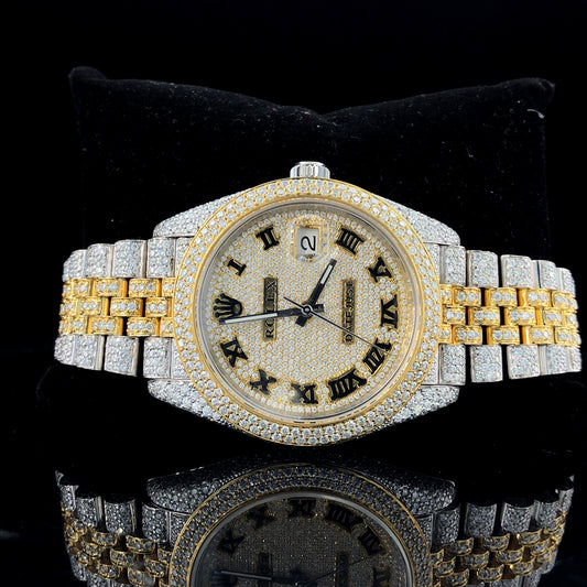 Rolex Datejust Jubilee VVS Moissanite Diamond Iced Out Watch