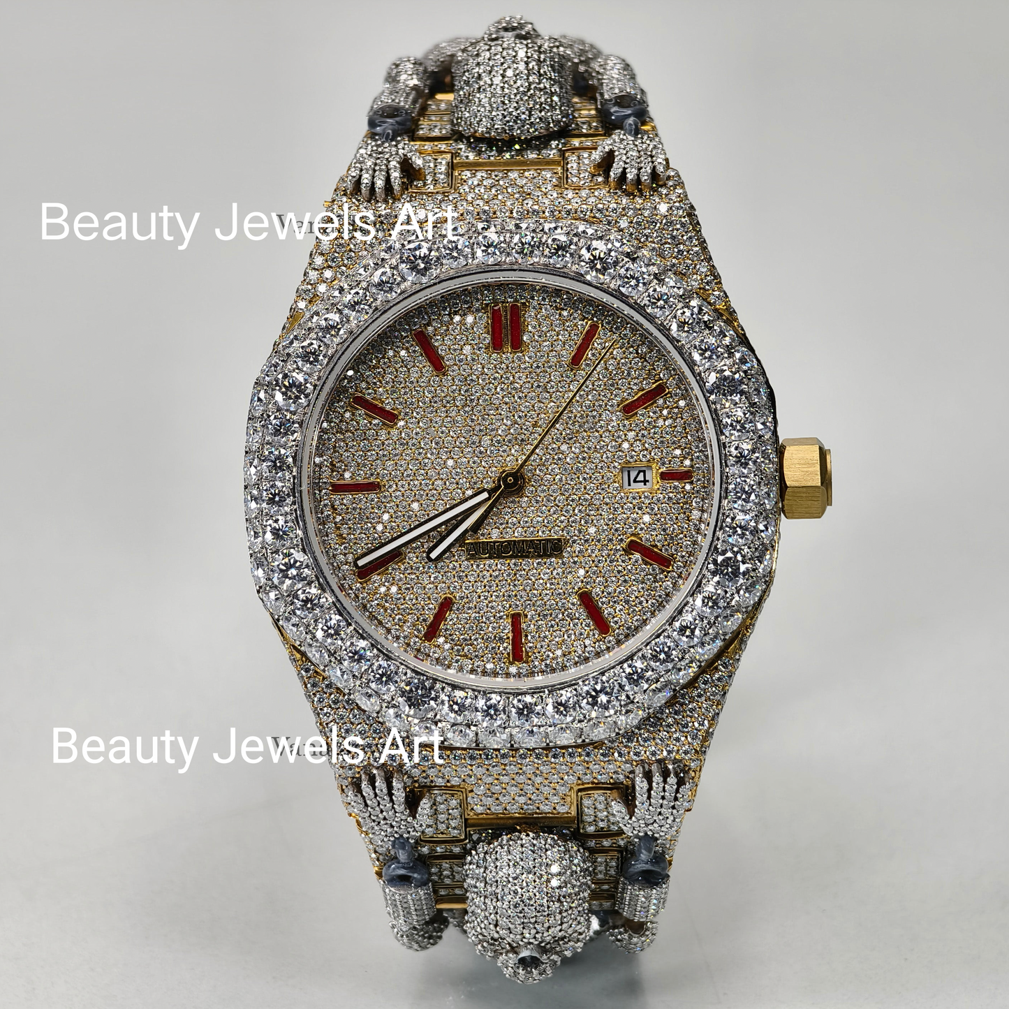 Audemars Piguet Royal Oak VVS Moissanite Diamond Iced Out Customized Watch