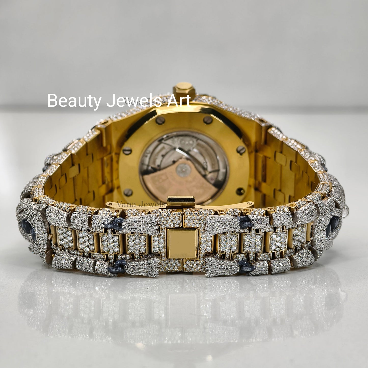 Audemars Piguet Royal Oak VVS Moissanite Diamond Iced Out Customized Watch