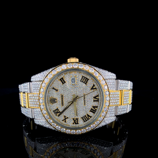 Rolex Datejust VVS Moissanite Diamond Iced Out Watch