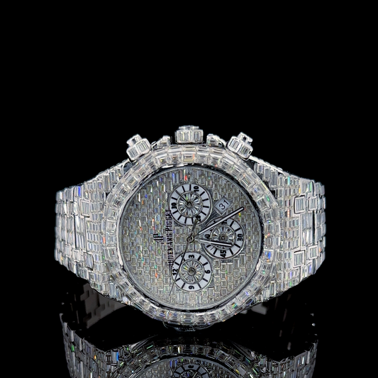 Audemars Piguet Royal Oak Offshore VVS Moissanite Diamond Iced Out Watch